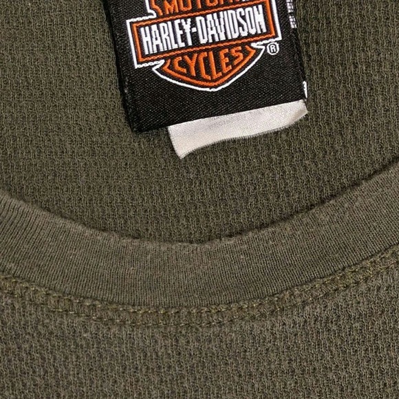 Harley Davidson Motorcycles Thermal Shirt Sleeve Spellout Alabama Men's Large - Picture 4 of 4